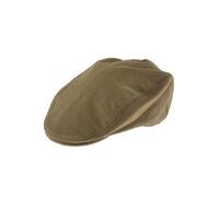 Dents Mens Moleskin Flat Cotton Cap Ivy Hat - Camel - X-Large