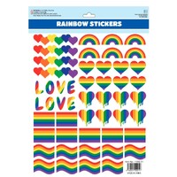 50pcs LGBT Rainbow Stickers Love Heart Funny Skateboard Laptop Vinyl Decal
