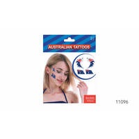 4pcs Australian Flag Face Tattoos Anzac Australia Day Soccer Tennis