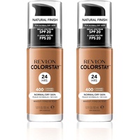 2x Revlon 30ml ColorStay Makeup for Normal/Dry Skin - Caramel 400