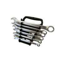 6 Piece Double Open Ring End Wrench Combination Spanner Chrome Vanadium Auto Repair Set