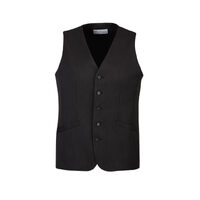 Mens Bamboo Blend Longline Vest Waistcoat w/ Stretch Business Forrnal Dress - Charcoal - 92