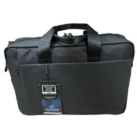 15&quot; Futura Laptop Computer Bag Travel Work Messenger Bag w/USB Port - Black