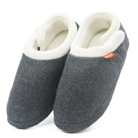 ARCHLINE Orthotic Slippers CLOSED Arch Scuffs Orthopedic Moccasins Shoes - Grey Marle - EUR 47