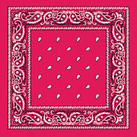 BANDANA Paisley 100% COTTON Head Wrap Durag Bandanna Summer Biker Scarf Mask - Hot Pink