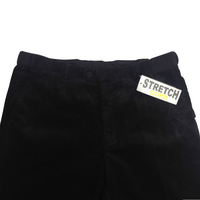 MENS CORDUROY PANTS Trousers Cords Casual STRETCH COTTON Size 32&quot;&quot;-44&quot;&quot; Adjustable - Black (99) - 97 (38&quot;&quot;)