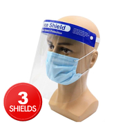 3x Safety Full Face Shield Clear Glasses Anti-Fog Eye Protector Shop Dental