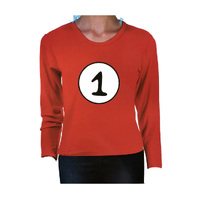 Dr. Seuss Kids Cat In The Hat Thing 1 Dr Seuss Red Top Party Costume Book Week Childrens - Medium (7-9 Years Old)