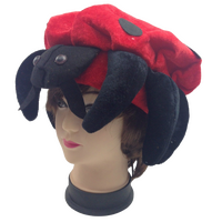 LADYBUG HAT Animal Novelty Cap Party Wear Fancy Dress Costume Accessory