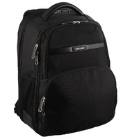 Pierre Cardin 30L Large Backpack Bag w 15&quot; Laptop Sleeve Travel Luggage RFID - Black