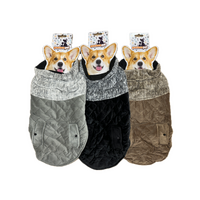 50cm Quilted Dog Jacket Coat Warm Winter Pet Clothes Vest Padded Windbreaker