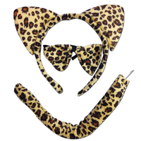 3 Piece Set Animal Costume Dress Up Party Bow Tie Tail Ears Book Week Cosplay