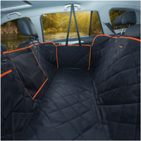 iBuddy Dog Seat Cover Car Hammock w/ Mesh Window &amp; Dog Seat Belt