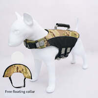 Ondoing Dog Life Jacket Lifesaver Pet Safety Vest Swimming Boating Float Aid Buoyancy
