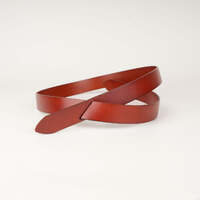 Peroz Arla Women&#39;s Tan Leather Knot Belt