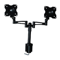 Two-Screen 10-25&quot; Desk Monitor TV Plasma LED LCD Work Mount