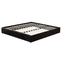 PU Leather King Bed Ensemble Frame