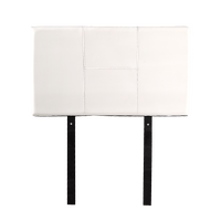 PU Leather Single Bed Headboard Bedhead - White