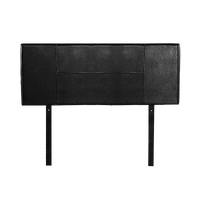 PU Leather Double Bed Headboard Bedhead - Black
