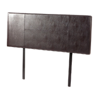 PU Leather Queen Bed Headboard Bedhead - Brown