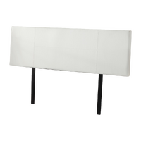 PU Leather King Bed Headboard Bedhead - White