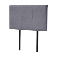 Linen Fabric Single Bed Headboard Bedhead - Grey