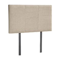 Linen Fabric Single Bed Headboard Bedhead - Beige