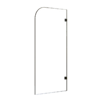 700 x 1450mm Frameless Bath Panel 10mm Glass Shower Screen By Della Francesca