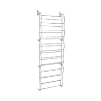 36 Pair Shoe Holder Organiser Over The Door Hanging Shelf Rack Storage Hook