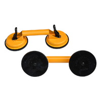 2x 100kg Aluminum Alloy Double Locking Suction Cup Glazer Glass Sucker Lifter