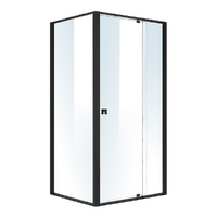 Semi Frameless Shower Screen (98~106)x 195cm &amp; (77~80)x 195cm Side AS/NZS Glass