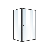 Semi Frameless Shower Screen (114~122)x 195cm &amp; (89~92)x 195cm Side AS/NZS Glass