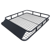 Universal Roof Rack Basket - Car Luggage Carrier Steel Cage Vehicle Cargo