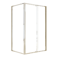 Semi Frameless Shower Screen (114~122)x 195cm &amp; (89~92)x 195cm Side AS/NZS Glass