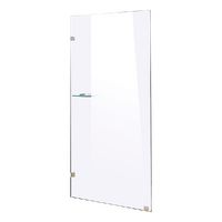 700 x 2100mm Frameless 10mm Safety Glass Shower Screen