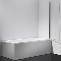 180 Degree Pivot Door 6mm Safety Glass Bath Shower Screen 800x1400mm By Della Francesca