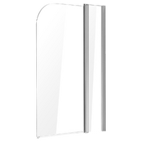 180 Degree Pivot Door 6mm Safety Glass Bath Shower Screen 1000x1400mm By Della Francesca