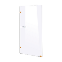 900 x 2000mm Frameless 10mm Safety Glass Shower Screen