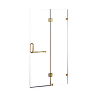 120 x 200cm Wall to Wall Frameless Shower Screen 10mm Glass By Della Francesca