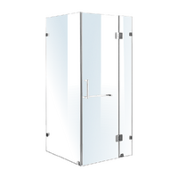 1000 x 800mm Frameless 10mm Glass Shower Screen By Della Francesca