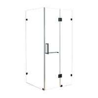 1100 x 1000mm Frameless 10mm Glass Shower Screen By Della Francesca