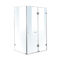 1200 x 1000mm Frameless 10mm Glass Shower Screen By Della Francesca
