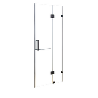 100 x 200cm Wall to Wall Frameless Shower Screen 10mm Glass By Della Francesca