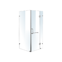 1100 x 800mm Frameless 10mm Glass Shower Screen By Della Francesca