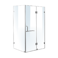 1200 x 1000mm Frameless 10mm Glass Shower Screen By Della Francesca