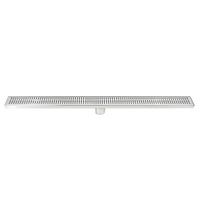 900mm Bathroom Shower Stainless Steel Grate Drain w/Centre outlet Floor Waste Square Pattern
