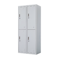 Four-Door Office Gym Shed Storage Locker