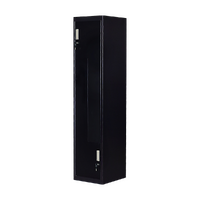 Black Two-Door L-shaped Office Gym Shed Storage Lockers