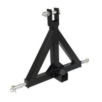 Heavy Duty Steel 3 Point 2&quot; Trailer Hitch Receiver Tow Drawbar For Cat 1 Tractor
