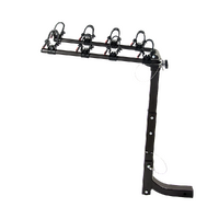 Premium 4-Bike Carrier Rack Hitch Mount Swing Down Bicycle Rack W/ 2&quot; Receiver